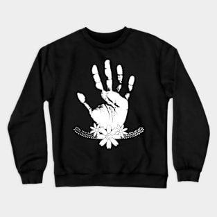 Peace Sign Floral Crewneck Sweatshirt